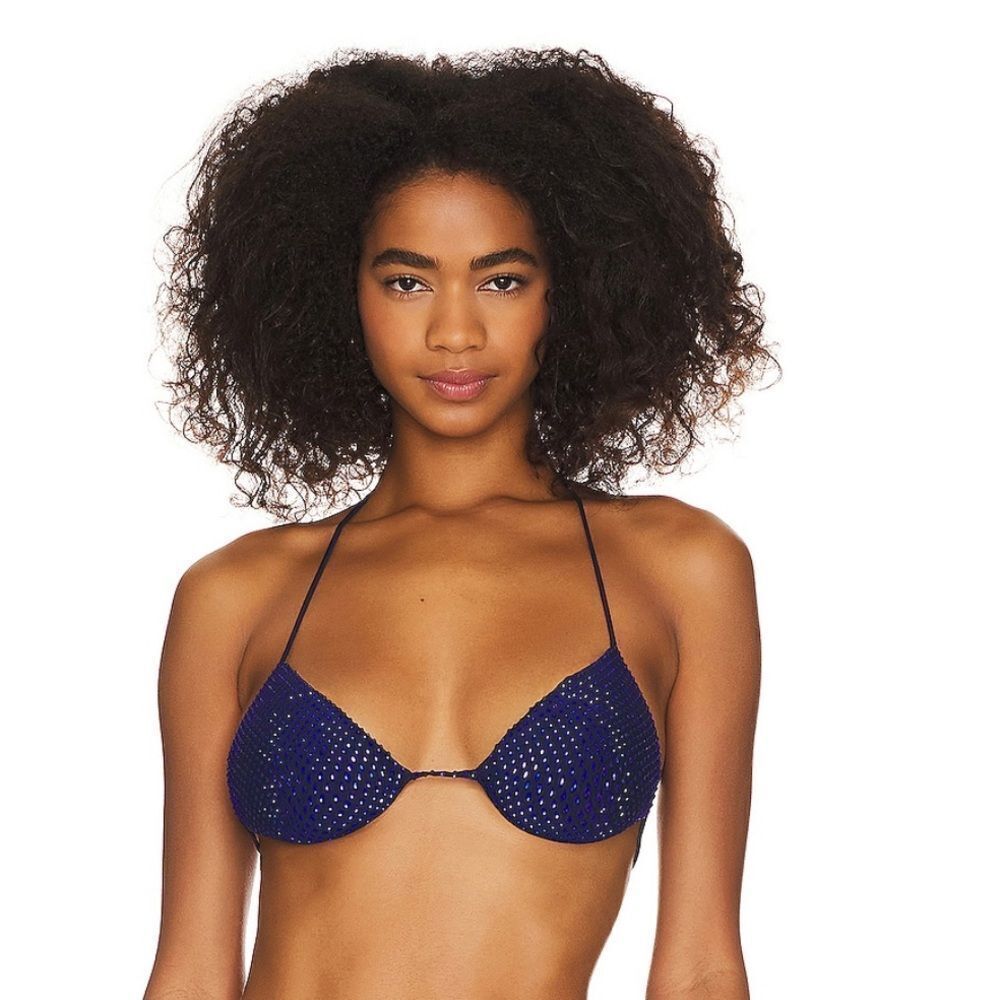 LaQuan Smith Crystal Bikini Top NWT